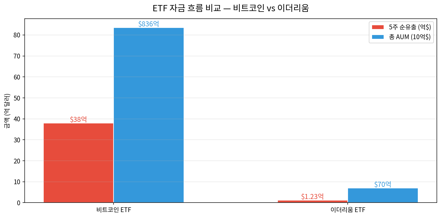 ETF 자금 흐름 비교