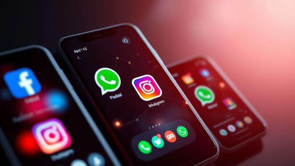 메타 AI SNS 통합, 페이스북 인스타그램 와츠앱 AI 오버레이 이미지