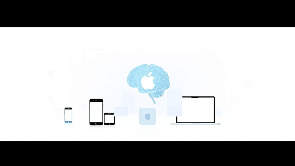 WWDC 2026을 앞두고 애플의 AI 전략을 시각화한 이미지